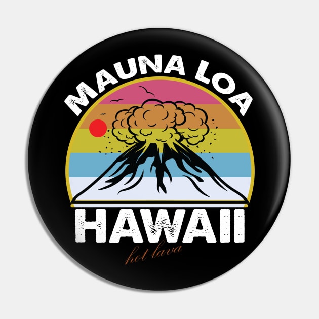 Mauna Loa Hawaii Hiking Mountain Outdoor Mauna Loa Volcano Pin by S-Log