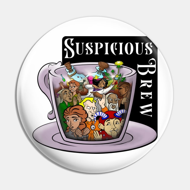 Suspicious Brew Pin by HappyRaptorGames