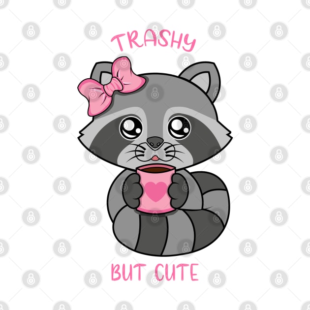 Trashy but cute, cute raccoon by JS ARTE