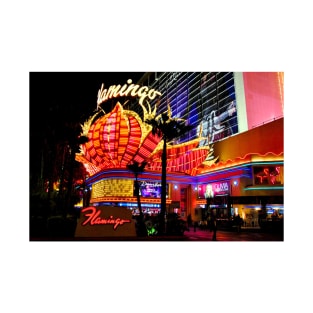 Flamingo Las Vegas Hotel Neon Lights America T-Shirt