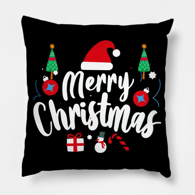 Christmas Hangouts Pillow by designdaking