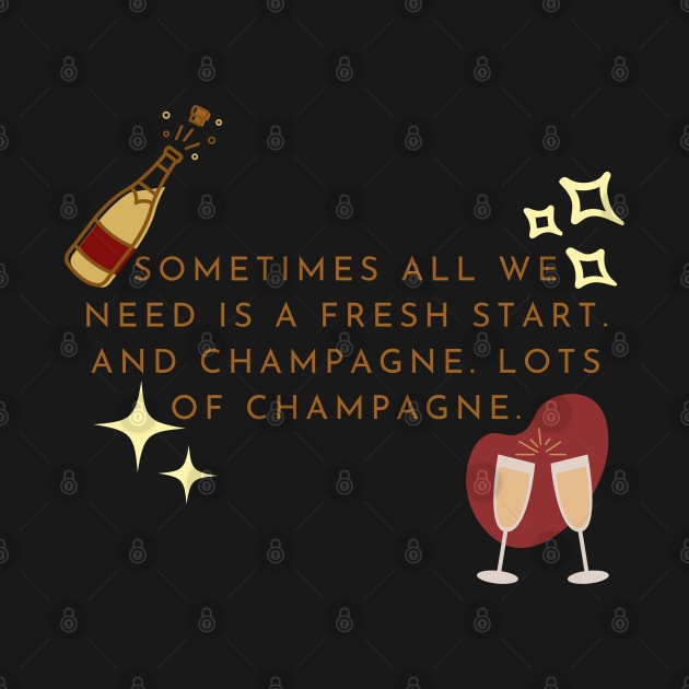 New Year Champagne by Kate Dubey