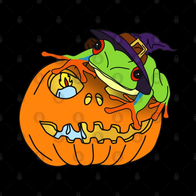 Halloween Red Eyed tree Frog by FandomizedRose