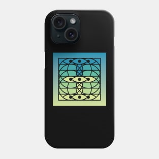 Doc Labs - Third Eye / Awakening (Geometric Art / Meditation / Yoga) - Version 4 - (Blue/Green) Phone Case
