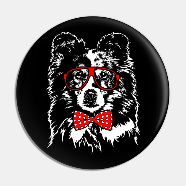 Cute Shetland Sheepdog Sheltie mom dog lover gift Pin by wilsigns