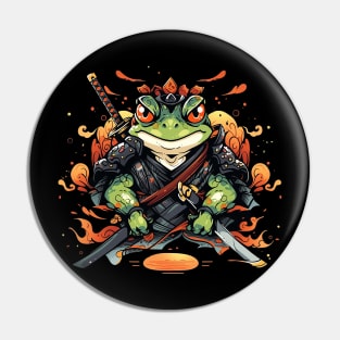 samurai frog Pin