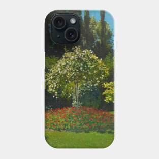 Lady in the Garden by Claude Monet Phone Case