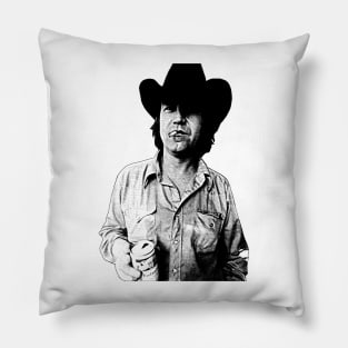 Retro Billy Joe Shaver Pillow