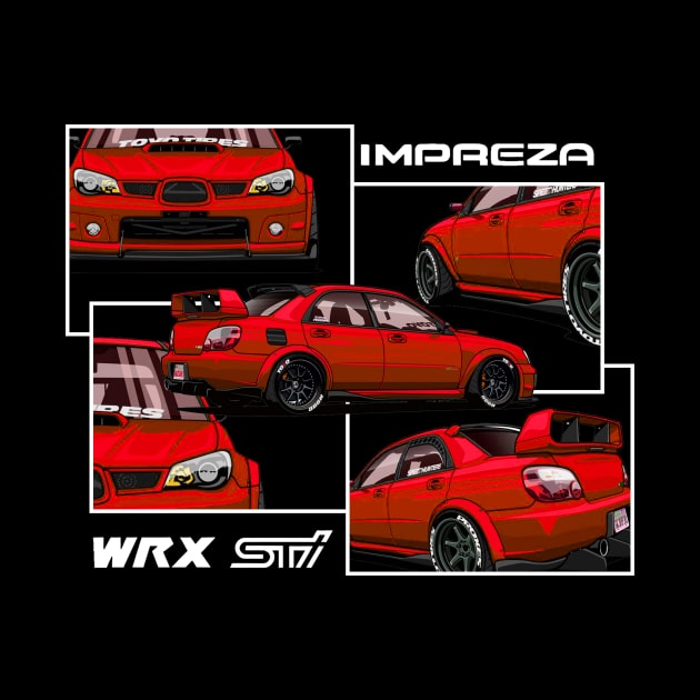 Impreza hawkeye WRX STI, JDM by T-JD