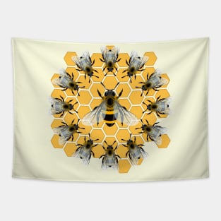 Bee dancing Honeybees Tapestry