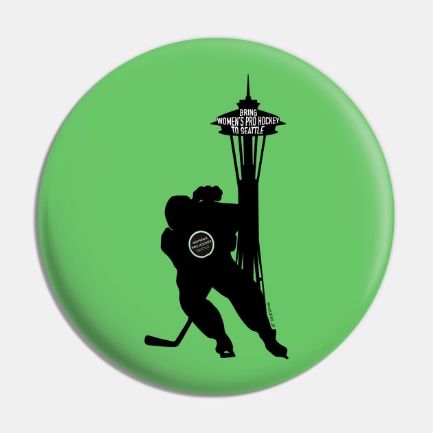 Women's Pro Hockey Seattle Space Needle Pin by Womens Pro Hockey Seattle