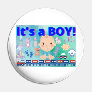 It's a Boy Pin