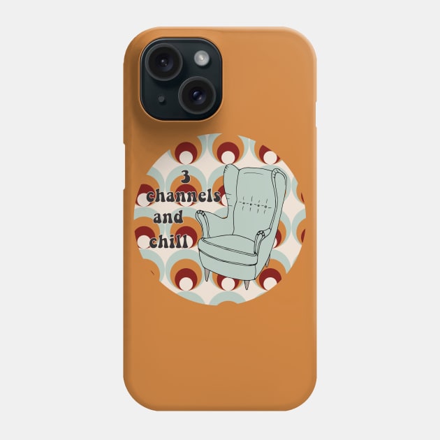 3 Channels And Chill Armchair Pattern Phone Case by PrintablesPassions