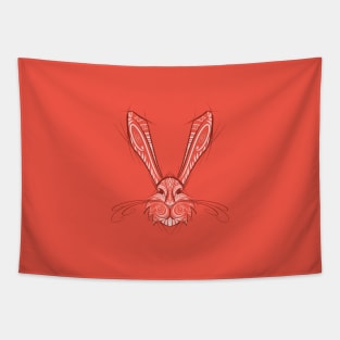 Rabbit - Chinese Zodiac - Animal Drawing Tapestry