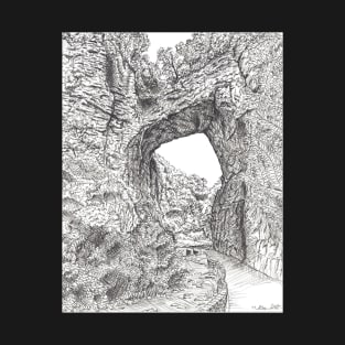 Natural Bridge Pen and Ink T-Shirt