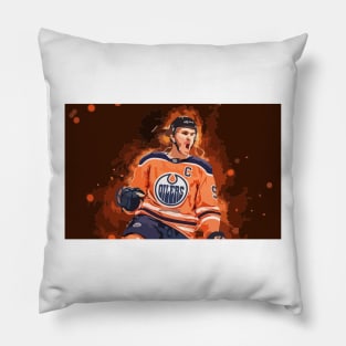 Connor McDavid Painting Pillow