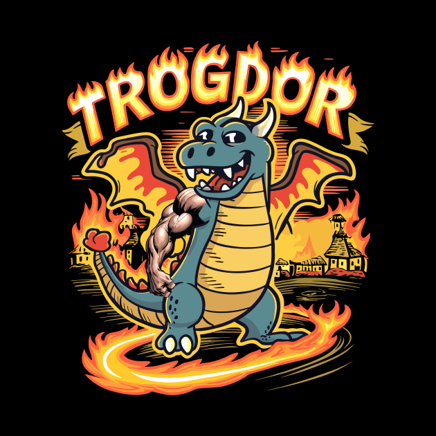 Trogdor the Burninator Dragon by Florian Sallo