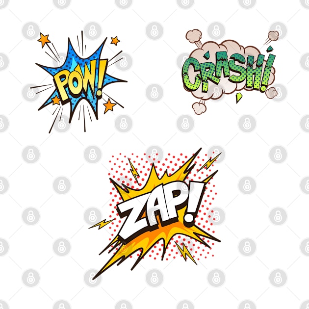 Comic Book Funny Sound Effects Pack by PosterpartyCo