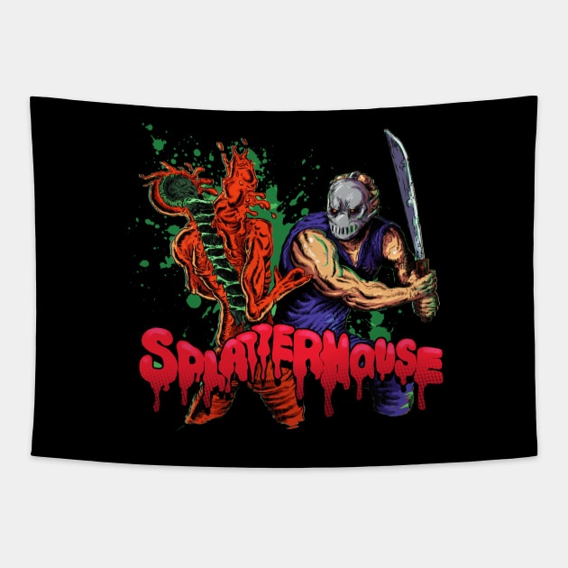 SPLATTERHOUSE Tapestry by Creepsandbabes