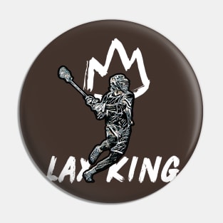 LAX King. Drip King Lacrosse Pin