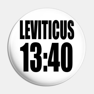 Leviticus 13:40 (in black letter) Pin