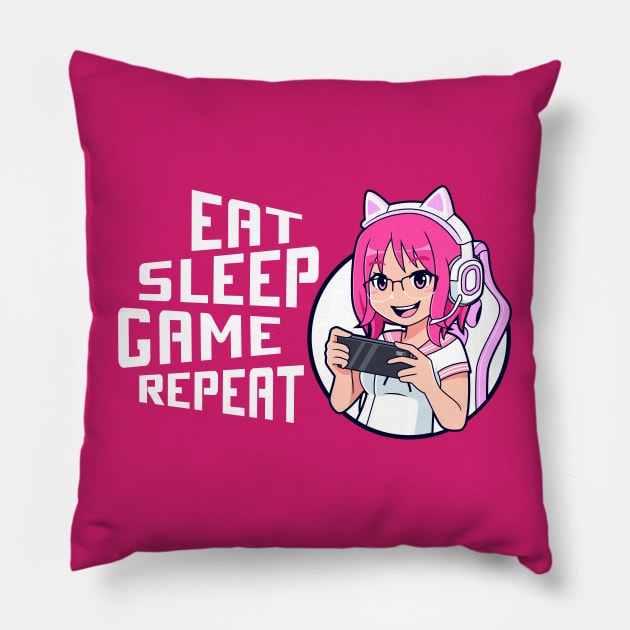 Girl Gamers Rule 2 Pillow by machmigo