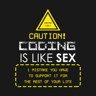 Coding is like Sex T-Shirt