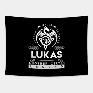 Lukas Name T Shirt - Another Celtic Legend Lukas Dragon Gift Item Tapestry