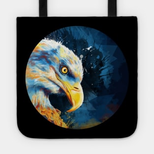 Eagle Eye Digital Bird Painting Tote