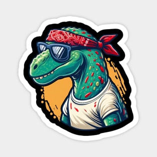 Cool Dinosaur with Sunglasses Magnet
