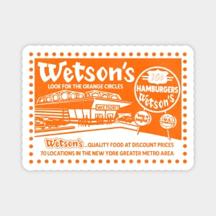 Retro Wetson's Fast Food Hamburger Restaurant New York Metro Magnet