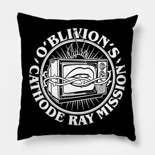 O'Blivion's Cathode Ray Mission (White) Pillow