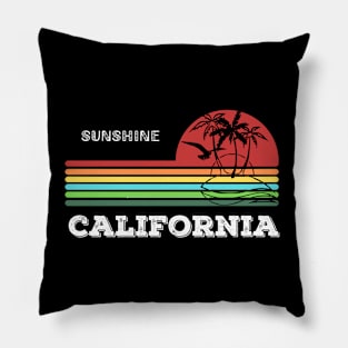 California Beach design Pillow