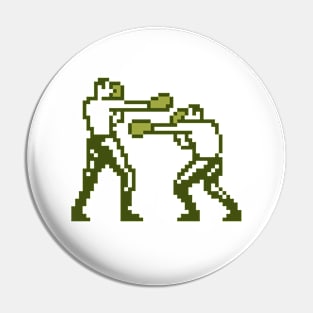 Boxing Men Pixel Retro Videogame Pin