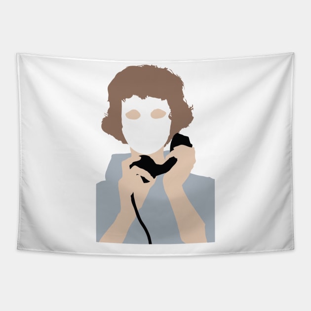 Eyes without a face Tapestry by FutureSpaceDesigns