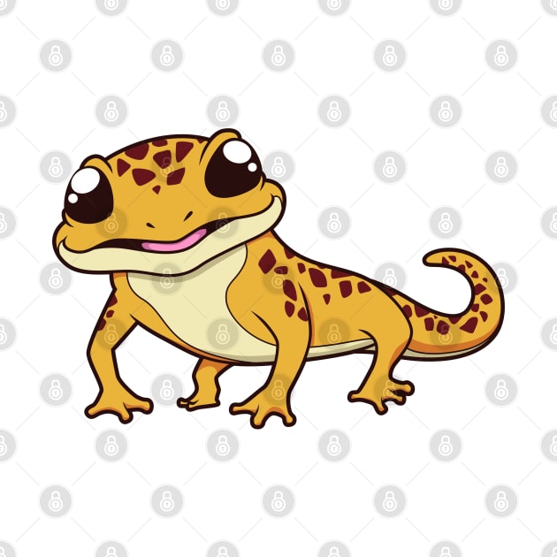 Kawaii Gecko by Modern Medieval Design