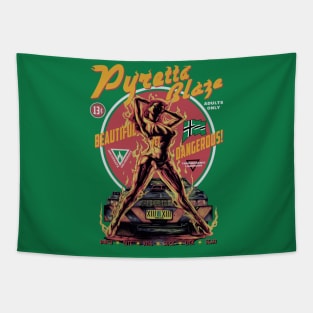 "PYRETTA BLAZE" GREEN Tapestry