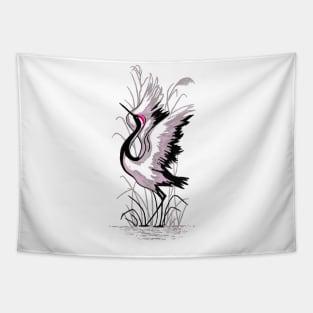 Winged Flamingo Tapestry