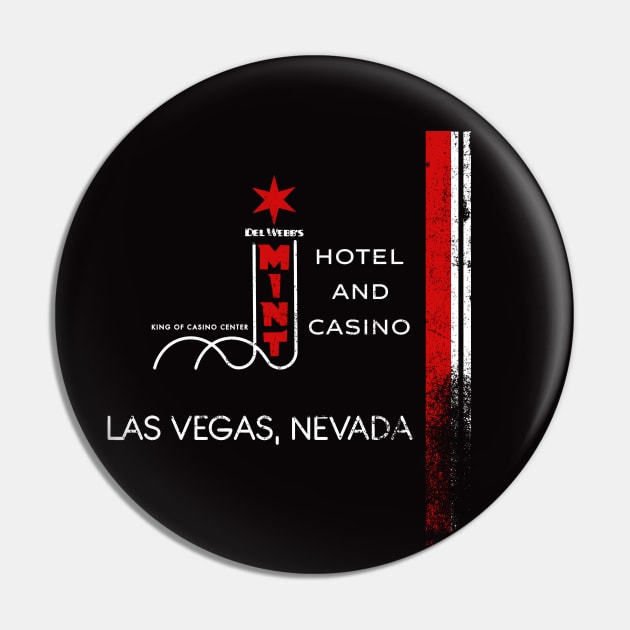 Retro Vintage the Mint Hotel and Casino Las Vegas Pin by StudioPM71