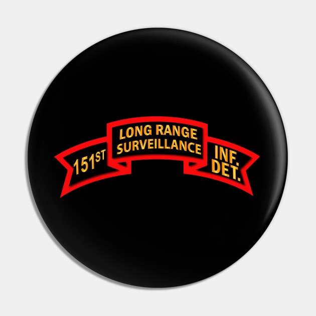 151st Inf - LRSU Scroll - Surveillance Pin by twix123844