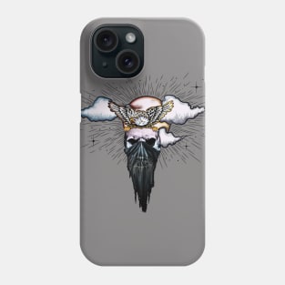 Skull with eagle Phone Case