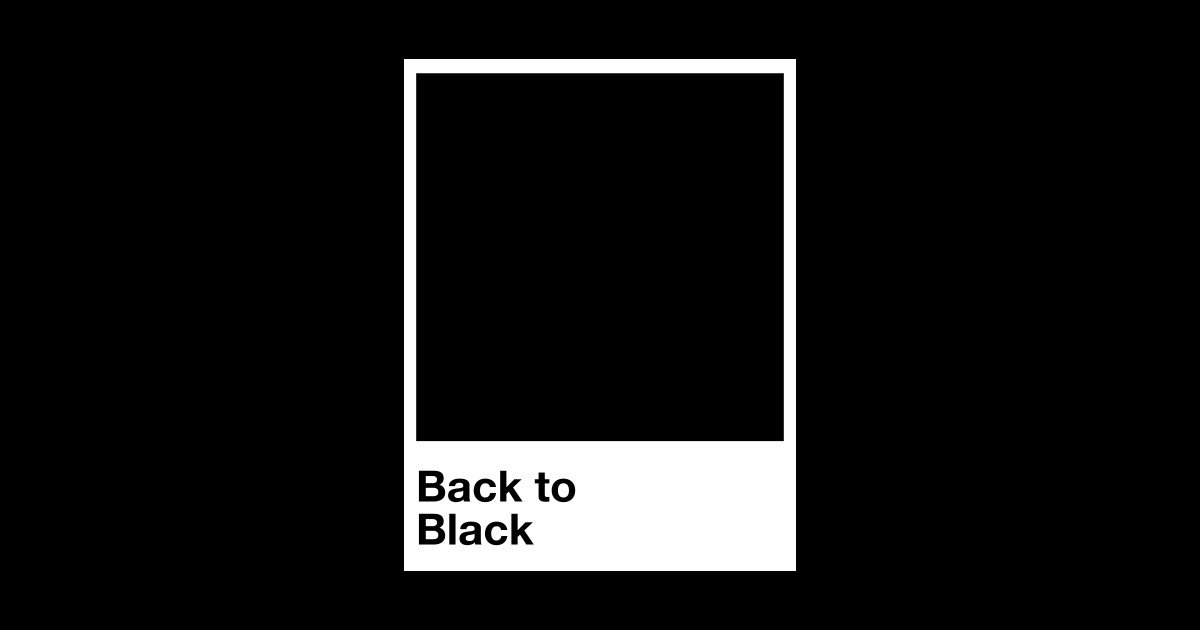 Pantone Back to Black Pantone Sticker TeePublic