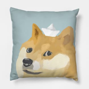 cute doge art Pillow