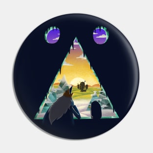 Ice Kingdom Sunset Pin