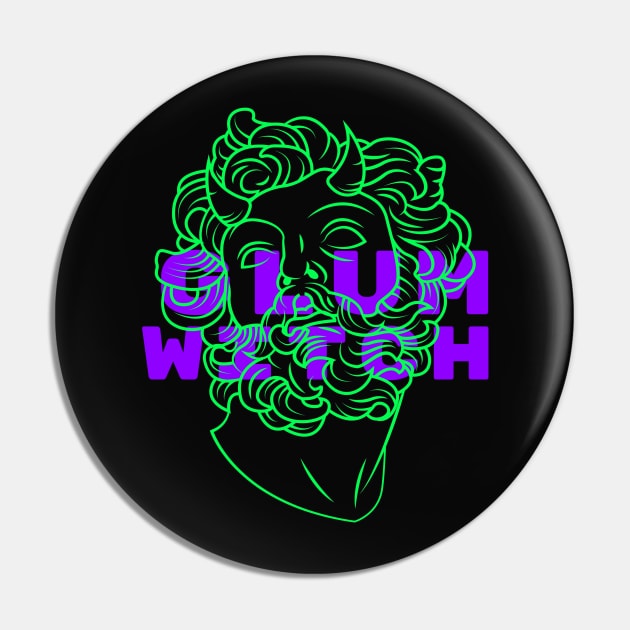 Neon Outlines Pin by glumwitch