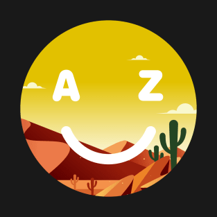 Arizona Desert Smiley Face T-Shirt