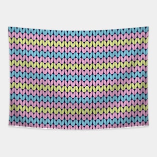 Knitting Pattern Colorful Tapestry