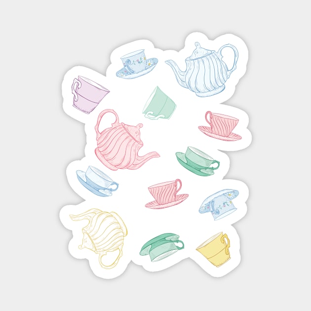 Tea Party Magnet by SWON Design