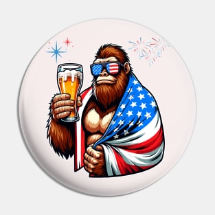 Big Foot with a beer Pin