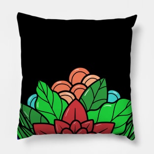 colourful mandala nature style Pillow